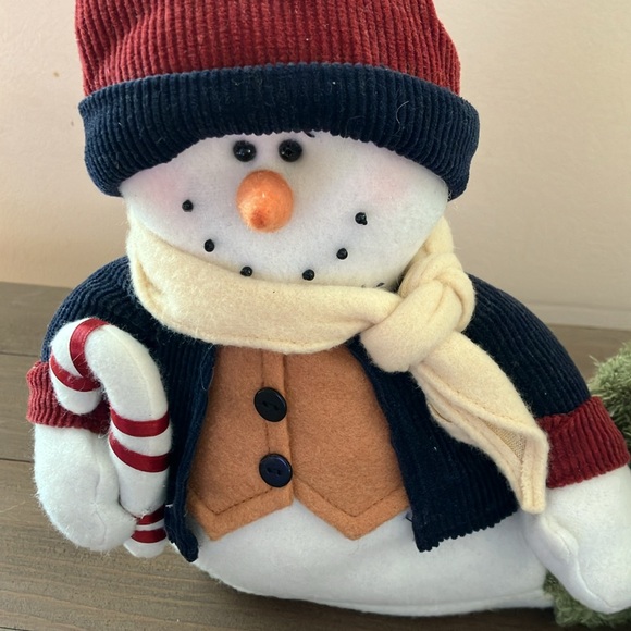 St. Nicholas Square Snowmen Doorstop Plush Christmas Trees - Picture 8 of 16